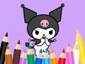 Spiel Malbuch: Kuromi trägt eine Tasche  Online