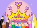 Spiel Malbuch: Prinzessinnenkrone  Online