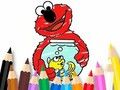 Spiel Malbuch: Elmo neuer Freund  Online