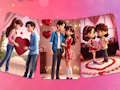Spiel Valentinstag-Paar-Puzzle  Online