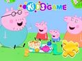 Spiel Puzzle: Peppa Pig Familienpicknick  Online
