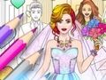 Spiel Hochzeits-Anziehspiel zum Ausmalen  Online