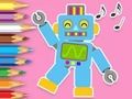 Spiel Malbuch: Roboter tanzen  Online