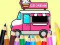 Spiel Malbuch: Eiswagen  Online