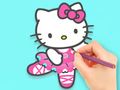 Spiel Malbuch: Hello Kitty Dancing  Online