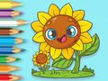 Spiel Malbuch: Sonnenblumen  Online