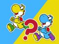 Spiel Kinderquiz: Die Farbe der Schuhe des kleinen Dinosauriers  Online