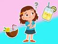 Spiel Kinderquiz: Was möchtest du trinken?  Online