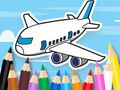 Spiel Malbuch: Fliegendes Flugzeug  Online
