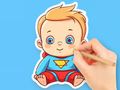 Spiel Malbuch: Süßes Superbaby  Online