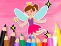 Spiel Malbuch: Kleine hübsche Fee  Online