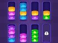 Spiel Sortierrätsel „Sandy Color“.  Online