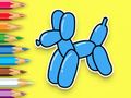 Spiel Malbuch: Ballonwelpe  Online