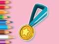 Spiel Malbuch: Medaille  Online