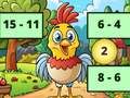 Spiel Subtraktion: Vogelbild aufdecken  Online