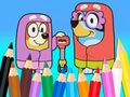 Spiel Malbuch: Bluey Flossing Grannies  Online
