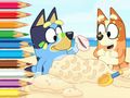 Spiel Malbuch: Blau am Strand  Online