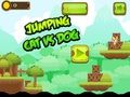 Spiel Springende Katze gegen Hund  Online