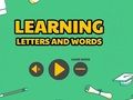 Spiel Buchstaben und Wörter lernen  Online