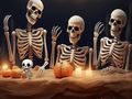 Spiel Flucht aus der Halloween-Skelettkolonie  Online