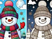 Spiel Malbuch Winter  Online