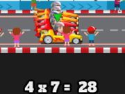 Spiel Mathe-Rennen Vier Arithmetik  Online