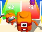 Spiel Zahlenwürfel zusammenführen: 3D-Laufspiel  Online