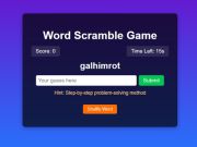 Spiel Word-Scramble-Spiel-Herausforderung  Online