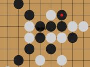 Spiel Gomoku: fünf Steine hintereinander  Online