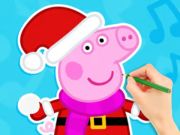 Spiel Malbuch: Peppa Pig Schneemann  Online