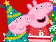 Spiel Puzzle: Peppa Pig Weihnachtsvorbereitung  Online