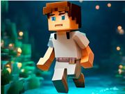 Spiel Noobik Parkour in einer Höhle!  Online