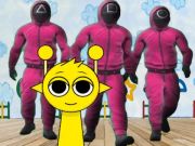 Spiel Sprunki in der Tintenfisch-Spielkammer  Online
