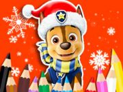 Spiel Malbuch: Paw Patrol Weihnachten  Online