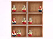 Spiel Sortieren Sie nach matryoshka Regalen!  Online