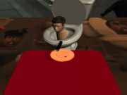 Spiel Skibidi Toiletten -Tintenfischspiel Wabe  Online