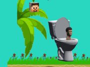 Spiel Spinning Skibidi Toilet Flappy Minecraft Online