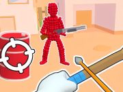 Spiel Stickman Archer: Schießen von Pfeilen auf Reds  Online