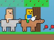 Spiel Baby Noob gegen Baby Obby Horse  Online
