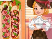 Spiel Roxies Küche französische Brotpizza  Online