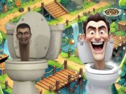 Spiel Skibidi Toilette überqueren die Straße  Online