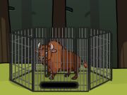 Spiel Rette den Bison aus dem Käfig  Online