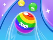 Spiel 2048 Rennen Sie wunderschöne Bälle  Online