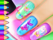 Spiel Malbuch: Nail Art Salon  Online