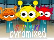 Spiel Sprunki Pyramixed: Tintenfischspiel  Online