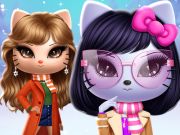 Spiel Kitty Squad Winter Dress Up  Online