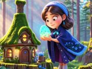Spiel Finden Sie die Unterschiede: kleine Hexe  Online