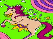 Spiel Magische Einhorn Malvorlagen  Online