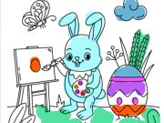 Spiel Osterhasen Malbuchbuch  Online