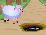 Spiel Helfen Sie, Schafbaby herunterzufallen  Online